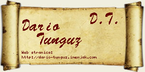 Dario Tunguz vizit kartica
